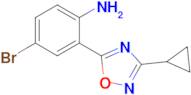 4-Bromo-2-(3-cyclopropyl-1,2,4-oxadiazol-5-yl)aniline