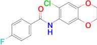 n-(7-Chloro-2,3-dihydro-1,4-benzodioxin-6-yl)-4-fluorobenzamide