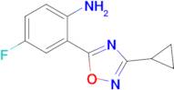 2-(3-Cyclopropyl-1,2,4-oxadiazol-5-yl)-4-fluoroaniline
