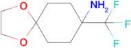 8-(Trifluoromethyl)-1,4-dioxaspiro[4.5]decan-8-amine