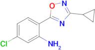 5-Chloro-2-(3-cyclopropyl-1,2,4-oxadiazol-5-yl)aniline