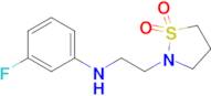 2-{2-[(3-fluorophenyl)amino]ethyl}-1,2-thiazolidine-1,1-dione