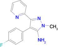 4-(4-Fluorophenyl)-1-methyl-3-(pyridin-2-yl)-1h-pyrazol-5-amine