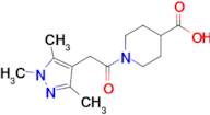 1-[2-(trimethyl-1h-pyrazol-4-yl)acetyl]piperidine-4-carboxylic acid