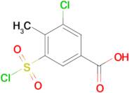 3-Chloro-5-(chlorosulfonyl)-4-methylbenzoic acid