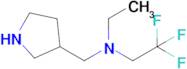 Ethyl(pyrrolidin-3-ylmethyl)(2,2,2-trifluoroethyl)amine