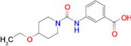 3-[(4-ethoxypiperidine-1-carbonyl)amino]benzoic acid