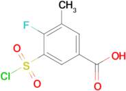 3-(Chlorosulfonyl)-4-fluoro-5-methylbenzoic acid