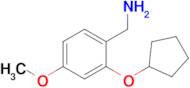 [2-(cyclopentyloxy)-4-methoxyphenyl]methanamine