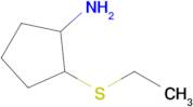 2-(Ethylsulfanyl)cyclopentan-1-amine