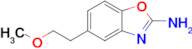 5-(2-Methoxyethyl)-1,3-benzoxazol-2-amine