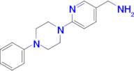 [6-(4-phenylpiperazin-1-yl)pyridin-3-yl]methanamine
