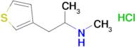 Methyl[1-(thiophen-3-yl)propan-2-yl]amine hydrochloride