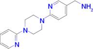 {6-[4-(pyridin-2-yl)piperazin-1-yl]pyridin-3-yl}methanamine