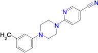 6-[4-(3-methylphenyl)piperazin-1-yl]pyridine-3-carbonitrile
