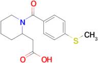 2-{1-[4-(methylsulfanyl)benzoyl]piperidin-2-yl}acetic acid