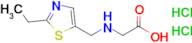 2-{[(2-ethyl-1,3-thiazol-5-yl)methyl]amino}acetic acid dihydrochloride