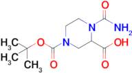 4-[(tert-butoxy)carbonyl]-1-carbamoylpiperazine-2-carboxylic acid