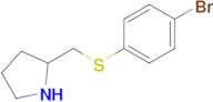 2-{[(4-bromophenyl)sulfanyl]methyl}pyrrolidine