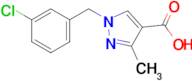 1-[(3-chlorophenyl)methyl]-3-methyl-1h-pyrazole-4-carboxylic acid