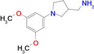 [1-(3,5-dimethoxyphenyl)pyrrolidin-3-yl]methanamine