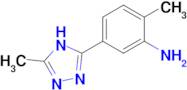 2-methyl-5-(5-methyl-4H-1,2,4-triazol-3-yl)aniline