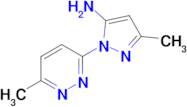 3-Methyl-1-(6-methylpyridazin-3-yl)-1h-pyrazol-5-amine