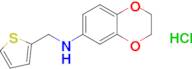 n-(Thiophen-2-ylmethyl)-2,3-dihydrobenzo[b][1,4]dioxin-6-amine hydrochloride