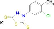 potassium 4-(3-chloro-4-methylphenyl)-2,5-disulfanylidene-1,3,4-thiadiazolidin-3-ide