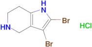 2,3-Dibromo-4,5,6,7-tetrahydro-1h-pyrrolo[3,2-c]pyridine hydrochloride