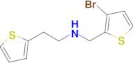 n-((3-Bromothiophen-2-yl)methyl)-2-(thiophen-2-yl)ethan-1-amine