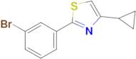 2-(3-Bromophenyl)-4-cyclopropylthiazole