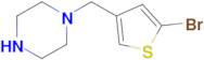 1-((5-Bromothiophen-3-yl)methyl)piperazine