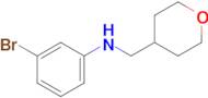 3-Bromo-N-((tetrahydro-2h-pyran-4-yl)methyl)aniline