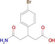 5-Amino-3-(4-bromophenyl)-5-oxopentanoic acid