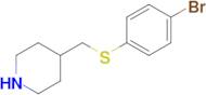 4-(((4-Bromophenyl)thio)methyl)piperidine