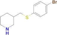 3-(((4-Bromophenyl)thio)methyl)piperidine