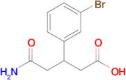 5-Amino-3-(3-bromophenyl)-5-oxopentanoic acid