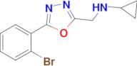 n-((5-(2-Bromophenyl)-1,3,4-oxadiazol-2-yl)methyl)cyclopropanamine