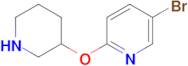 5-Bromo-2-(piperidin-3-yloxy)pyridine