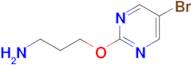 3-((5-Bromopyrimidin-2-yl)oxy)propan-1-amine