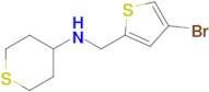 n-((4-Bromothiophen-2-yl)methyl)tetrahydro-2h-thiopyran-4-amine