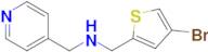 1-(4-Bromothiophen-2-yl)-N-(pyridin-4-ylmethyl)methanamine