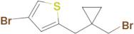 4-Bromo-2-((1-(bromomethyl)cyclopropyl)methyl)thiophene