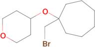 4-((1-(Bromomethyl)cycloheptyl)oxy)tetrahydro-2h-pyran