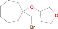 3-((1-(Bromomethyl)cycloheptyl)oxy)tetrahydrofuran