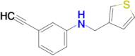 3-Ethynyl-N-(thiophen-3-ylmethyl)aniline