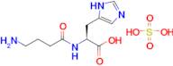 (4-Aminobutanoyl)-l-histidine compound with sulfuric acid (1:1)