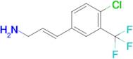 (E)-3-(4-Chloro-3-(trifluoromethyl)phenyl)prop-2-en-1-amine