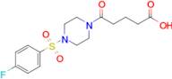 5-(4-((4-Fluorophenyl)sulfonyl)piperazin-1-yl)-5-oxopentanoic acid